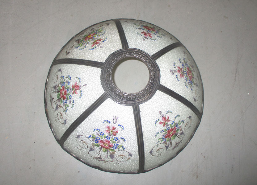 Miller Lamp Vintage-Stained Slag Glass Shade Two Light Lamp 1920's PG 42