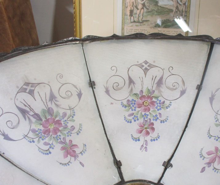 Miller Lamp Vintage-Stained Slag Glass Shade Two Light Lamp 1920's PG 42