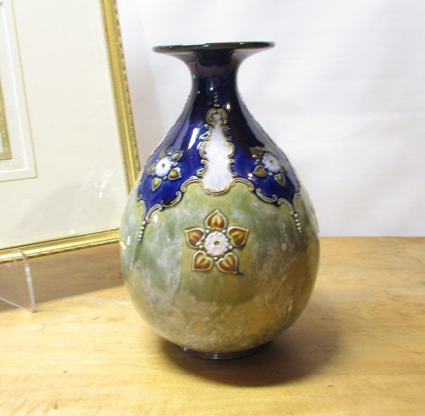 Royal Doulton Slip Decorated Vase 19th Century