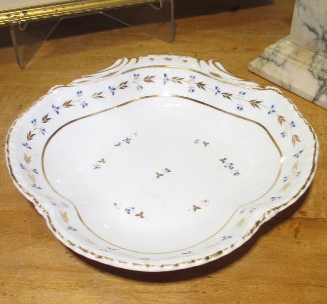 Derby Shrimp Server Plate 1800-1820's Angouleme or Pinxton Sprig
