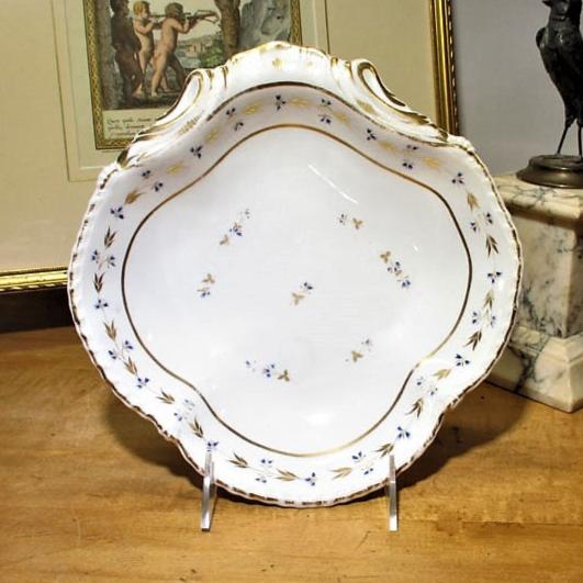 Derby Shrimp Server Plate 1800-1820's Angouleme or Pinxton Sprig