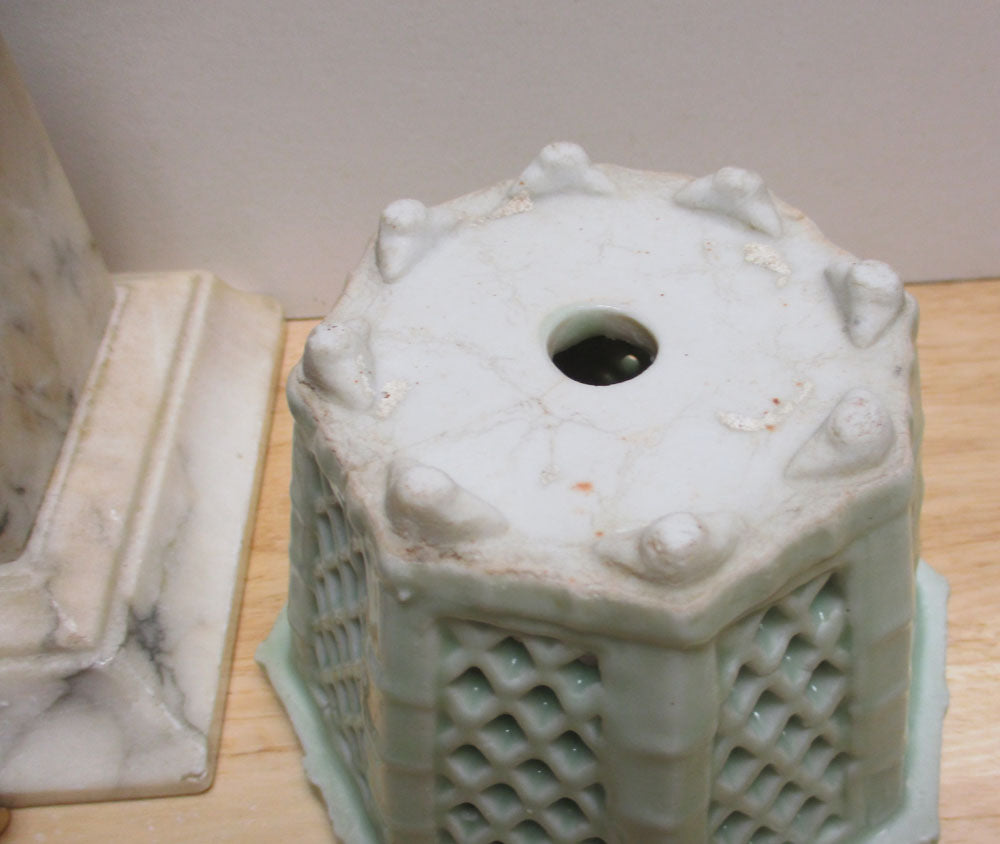 PG 57 Antique Chinese Export Porcelain Celadon Planter 19th Century