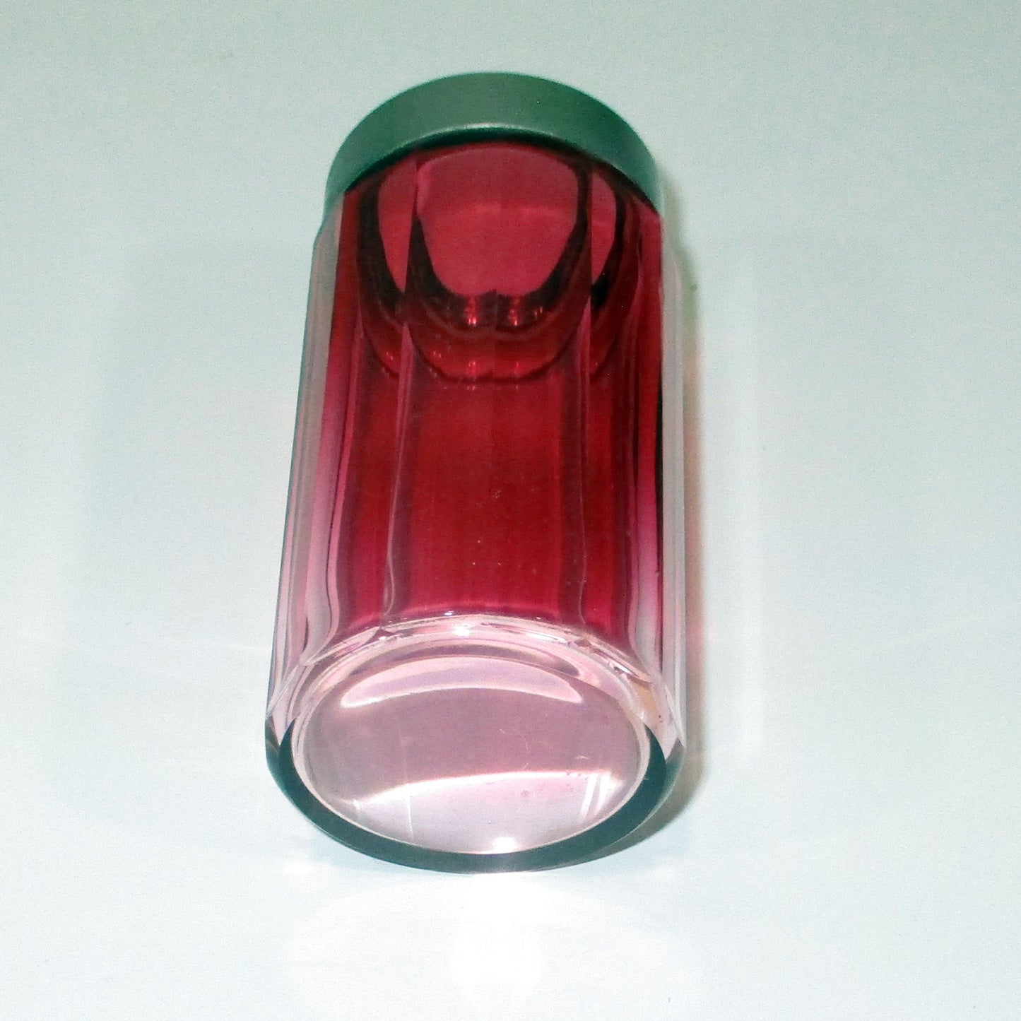 Art Deco Ruby Rubina Cut-Glass Perfume Atomizer