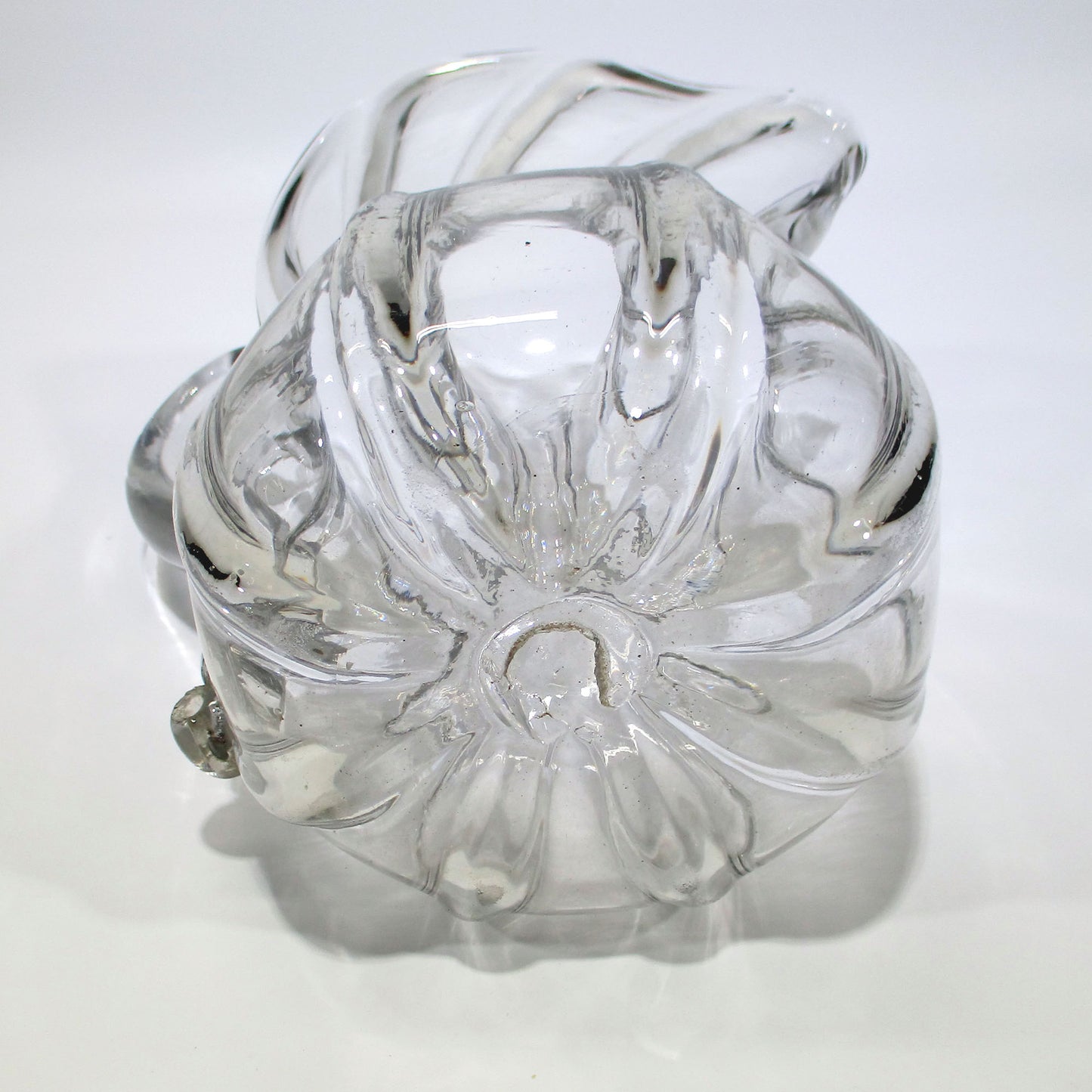 Antique Pittsburgh Glass Blown-molded 8 Rib Pillar Water Pitcher
