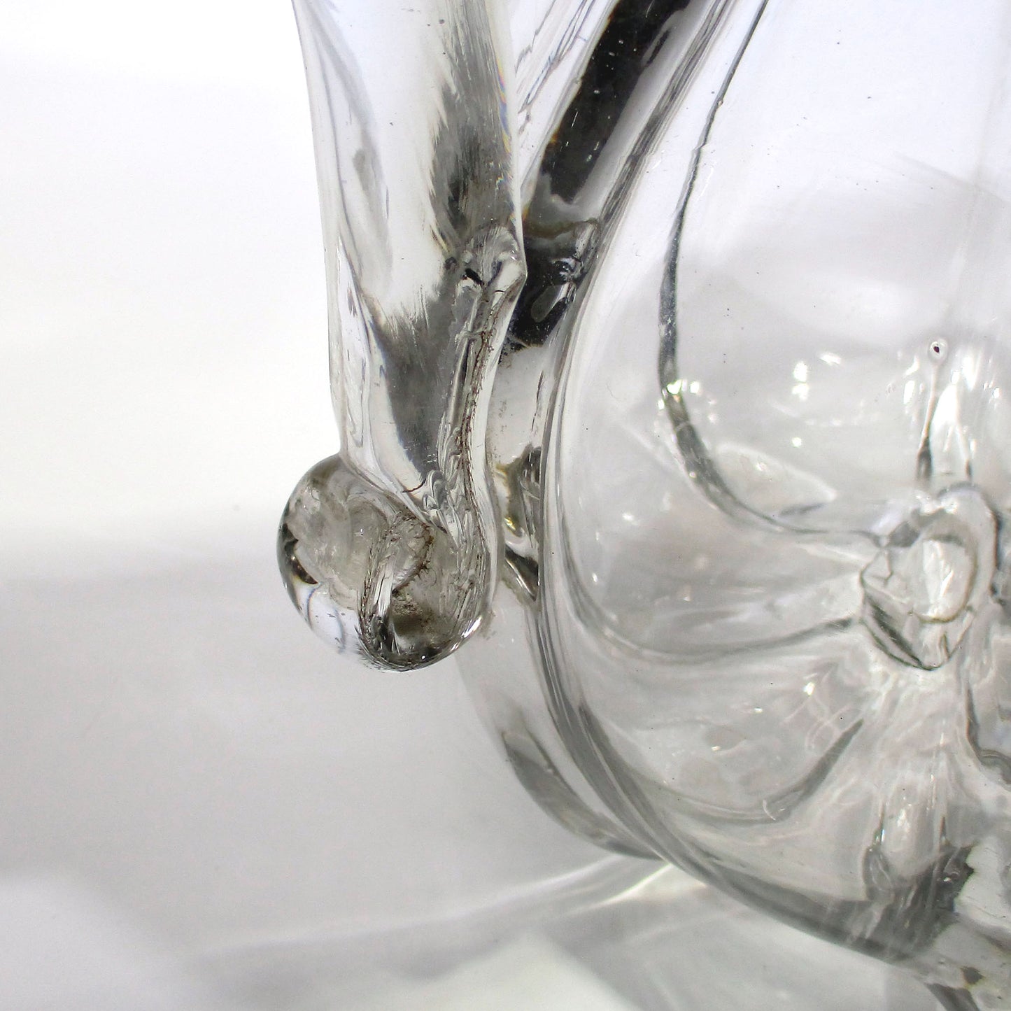 Antique Pittsburgh Glass Blown-molded 8 Rib Pillar Water Pitcher