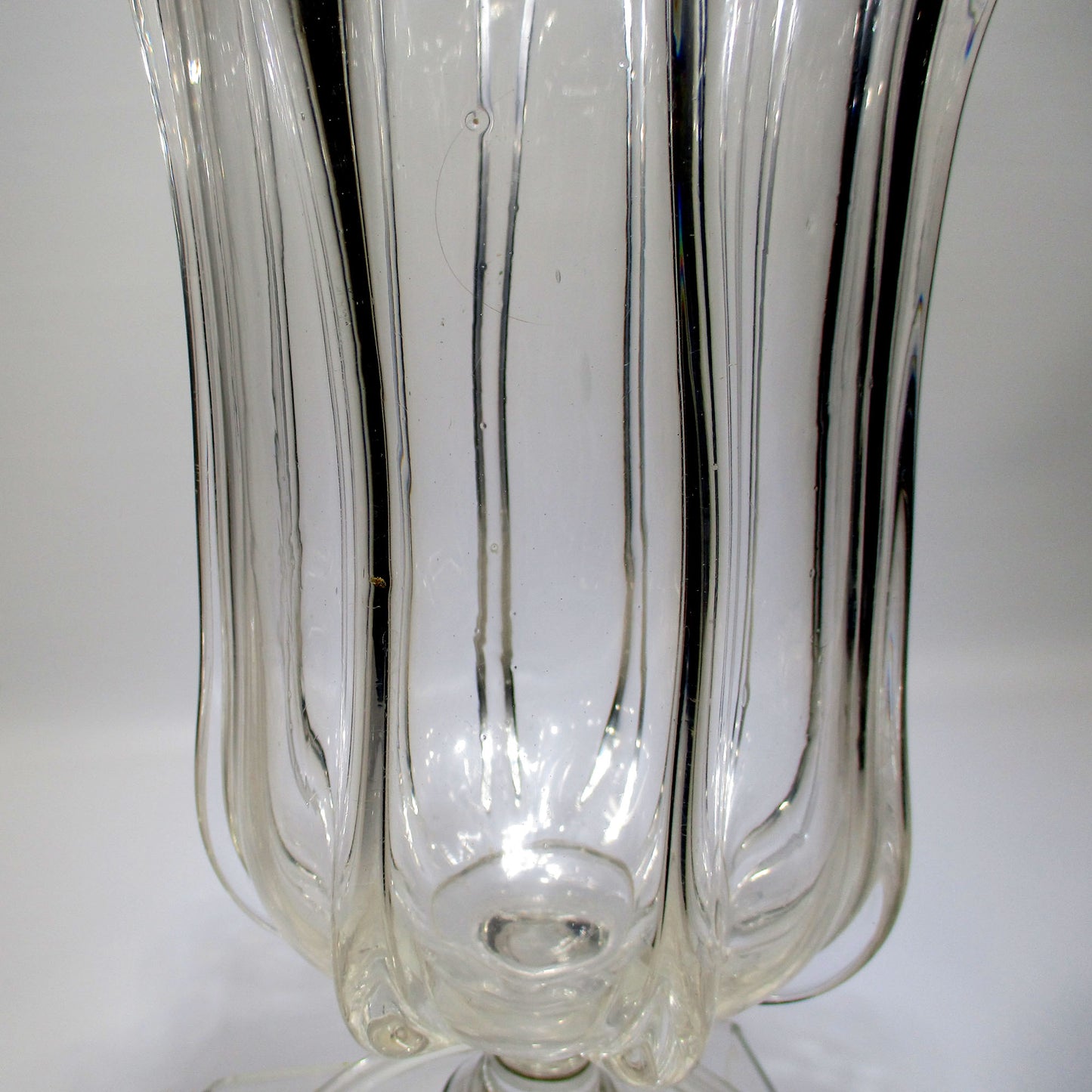 Antique Pittsburgh Glass Blown-molded 8 Rib Pillar Celery Vase