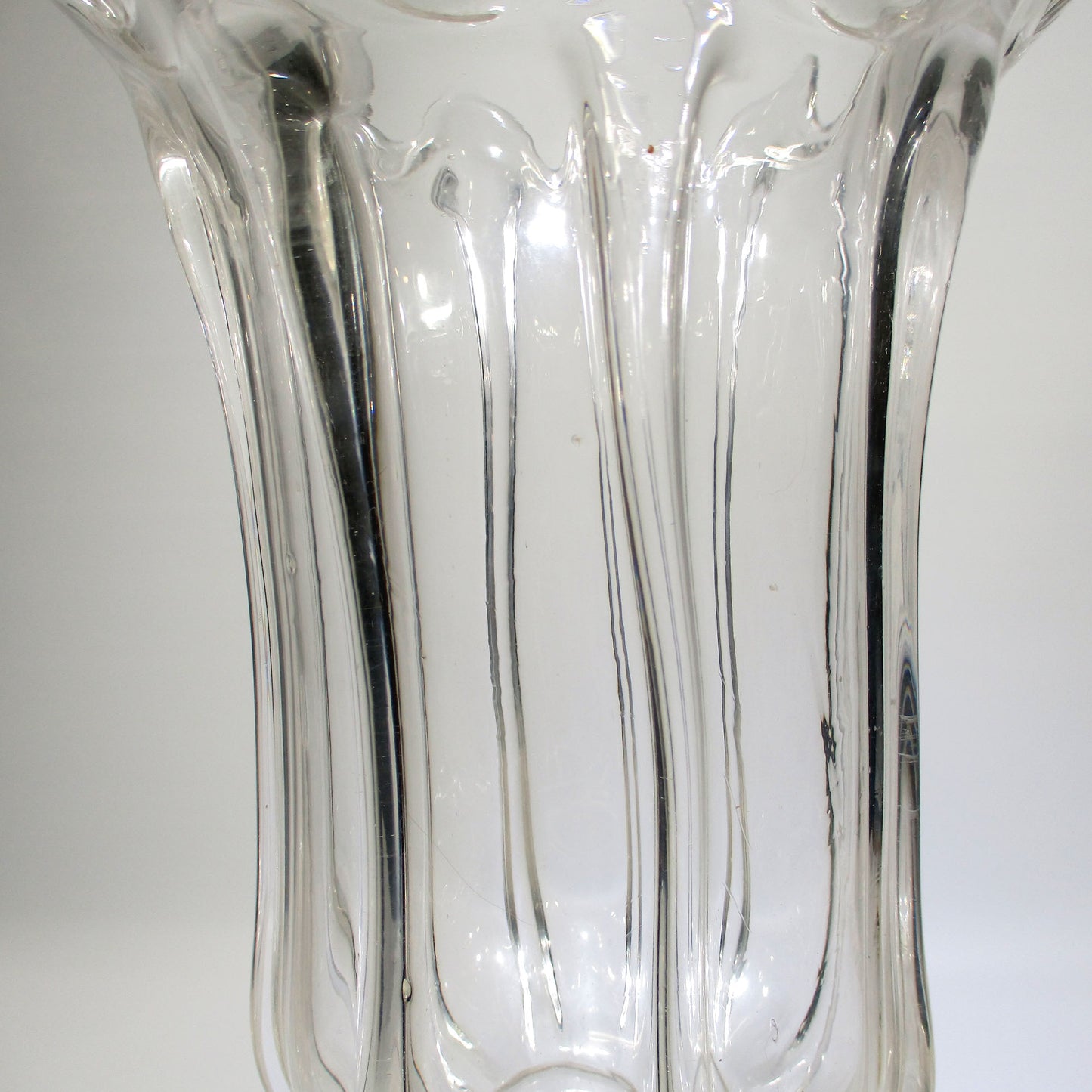 Antique Pittsburgh Glass Blown-molded 8 Rib Pillar Celery Vase