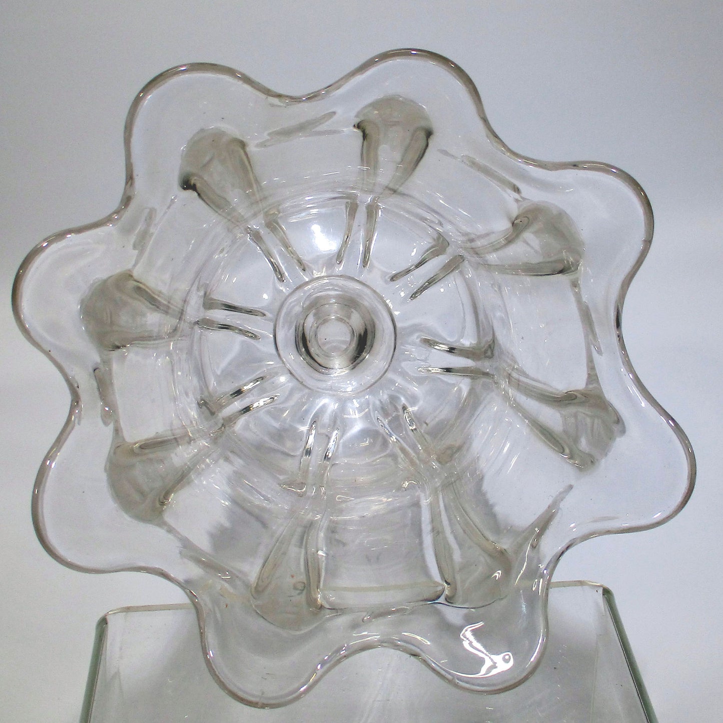 Antique Pittsburgh Glass Blown-molded 8 Rib Pillar Celery Vase