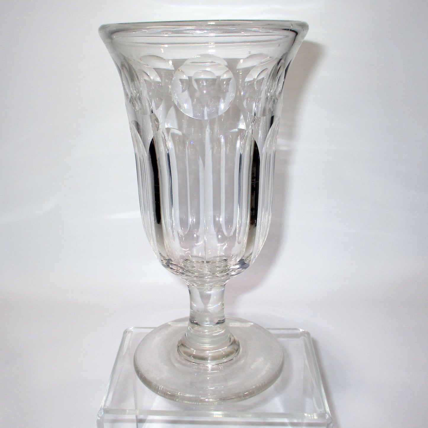 Early 19th Century Antique Cut Glass Celery Vase