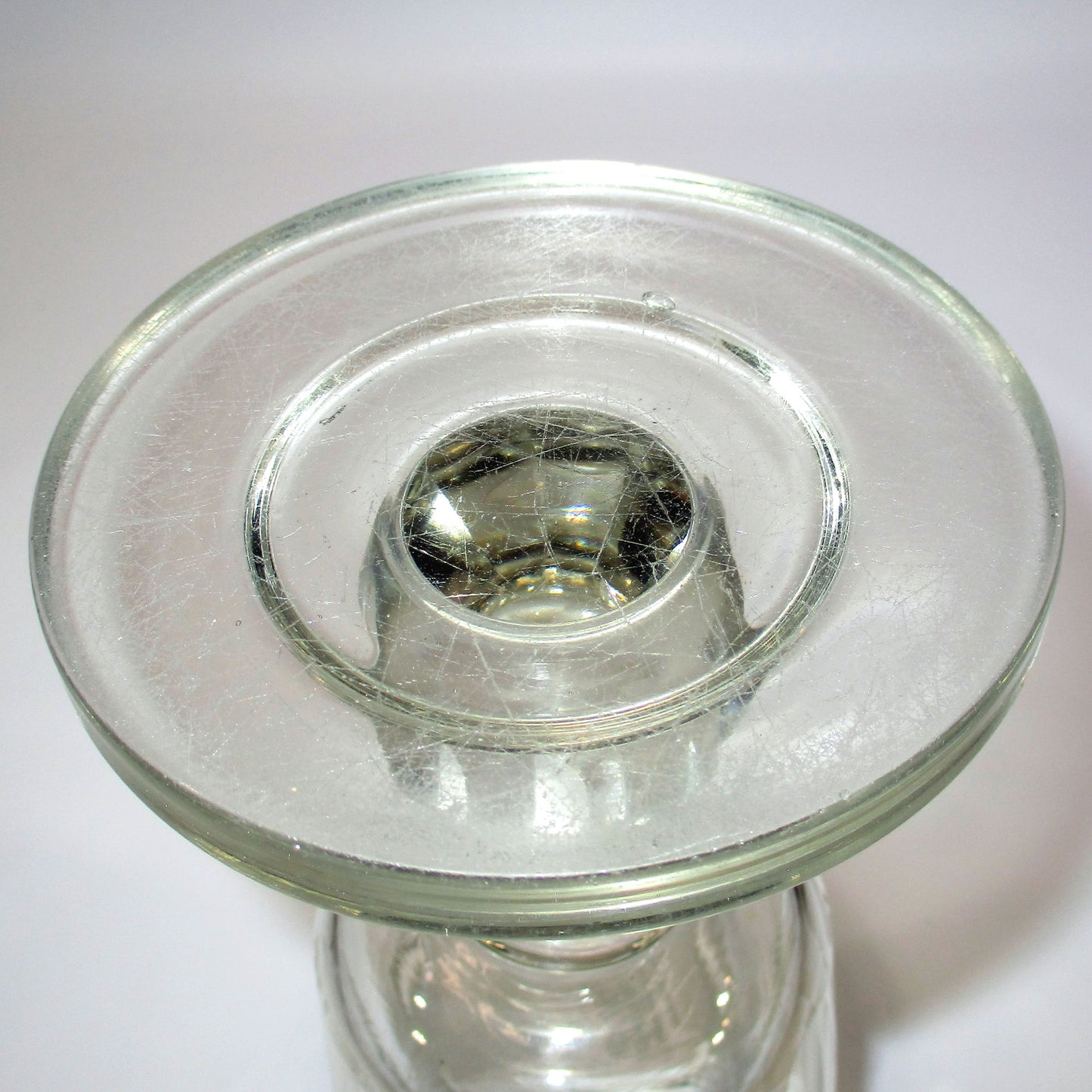 New England Boston and Sandwich Glass Etched Celery Vase