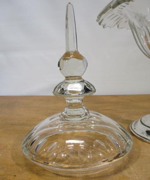 Baccarat Cut Crystal and Sterling Silver Covered Compotes 19th Century