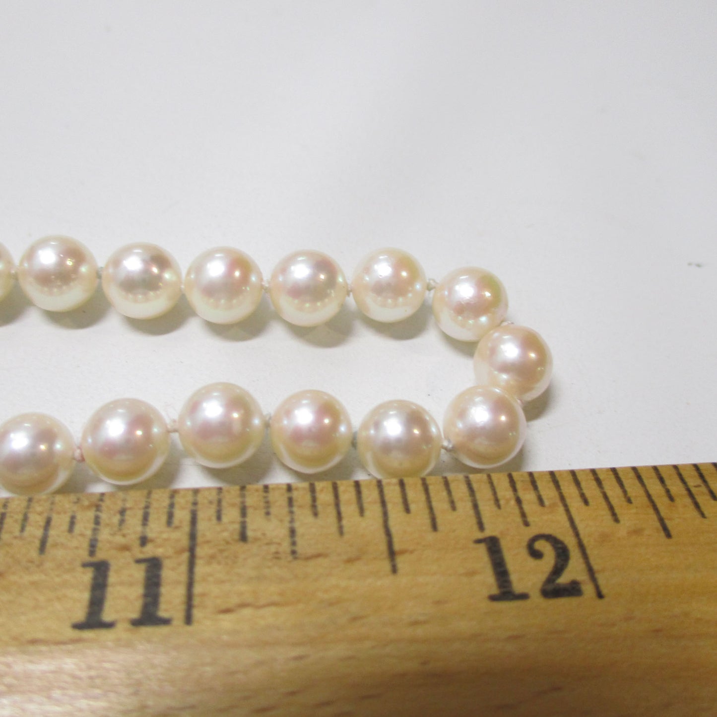 IWI Pearl and Solid 14K Gold Necklace 6 mm 24" Length