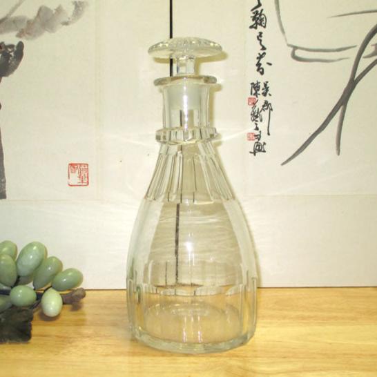 Georgian or Regency Cut Glass Spirit Decanter Cut and Polished Pontil