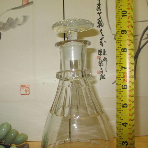 Georgian or Regency Cut Glass Spirit Decanter Cut and Polished Pontil