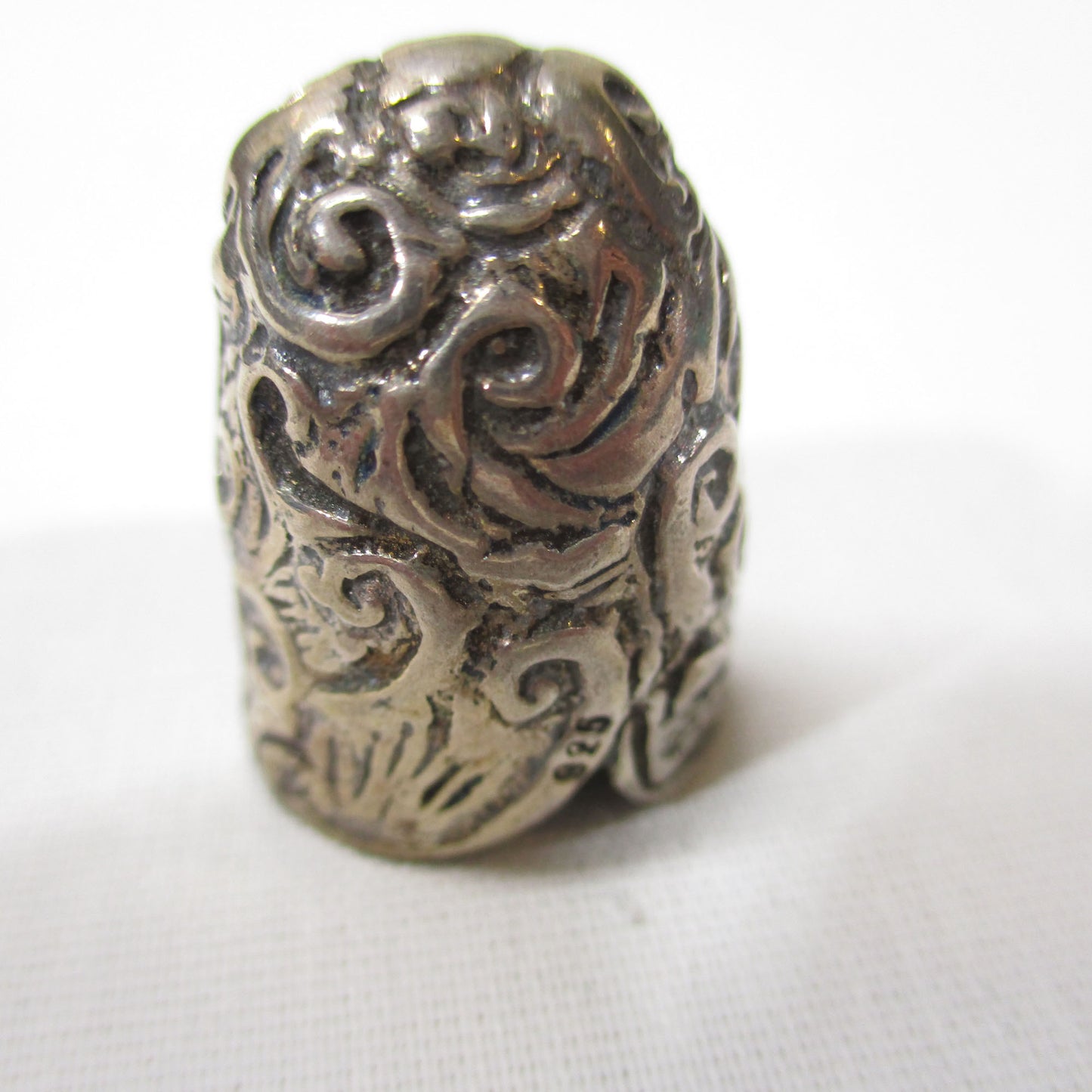PG 57 Sterling Silver Art Nouveau Figural Thimble Victorian Era