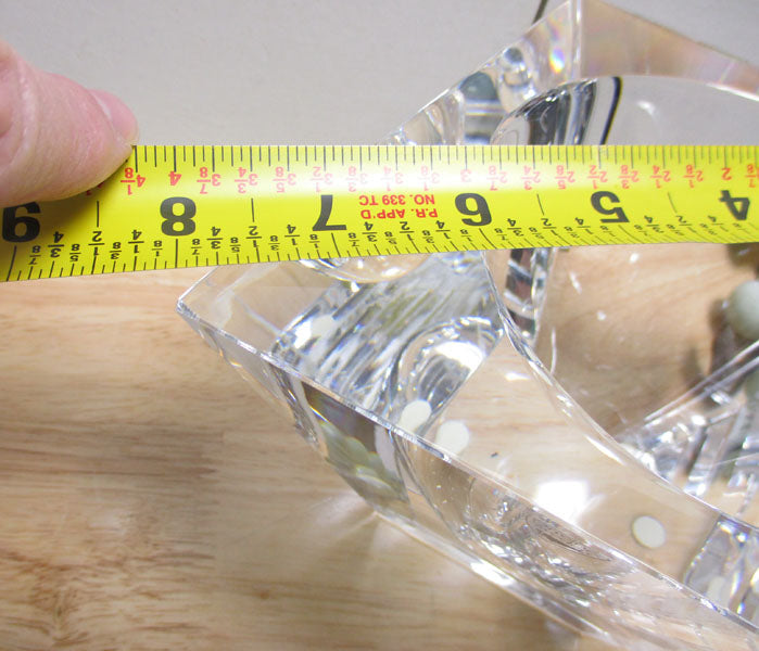 Orrefors Jan Johansson Horizons Arizona Cut Glass Low Bowl