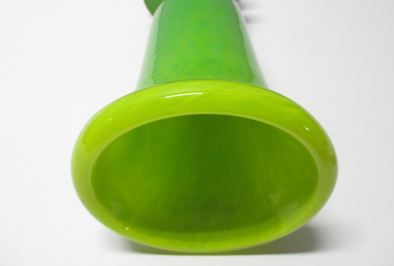 MCM Modern Ivan Stefanik Czech Spatter Art Glass Vase Signed