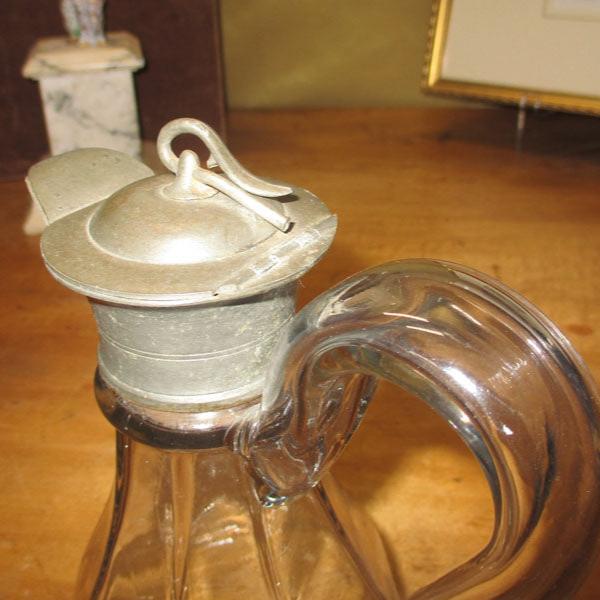Antique Early 19th Century Blown Molded Pitcher Pewter Lid