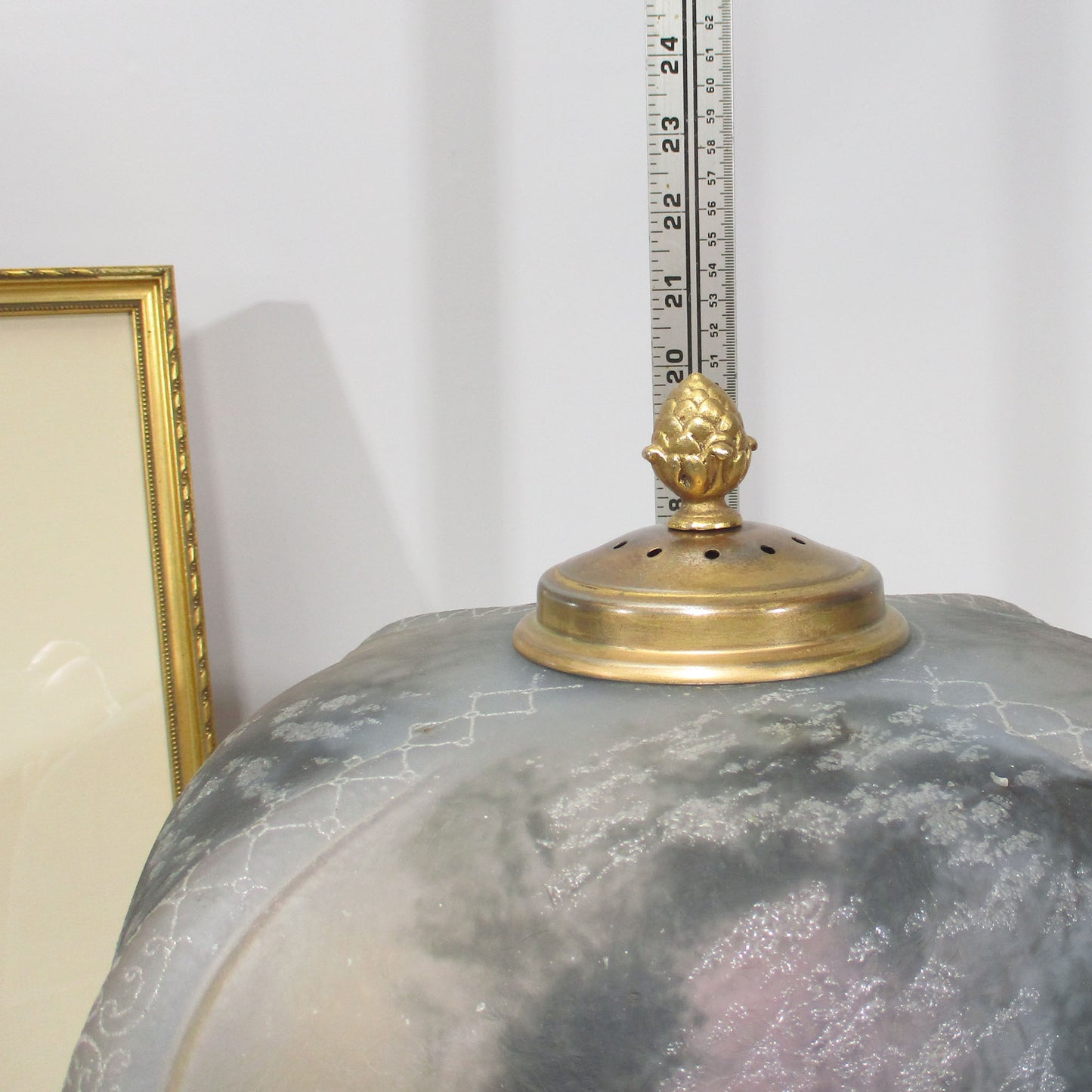 Pittsburgh Lamp with Reverse Painted Shade Winter Scene PG40