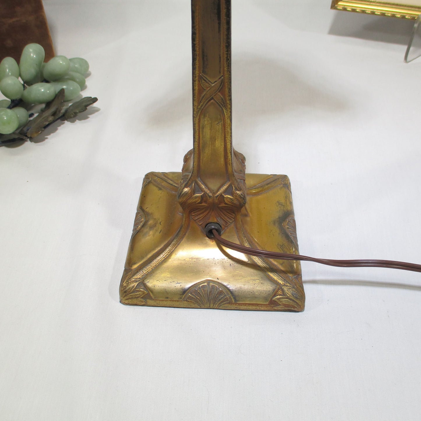 Pittsburgh Lamp with Reverse Painted Shade Winter Scene PG40