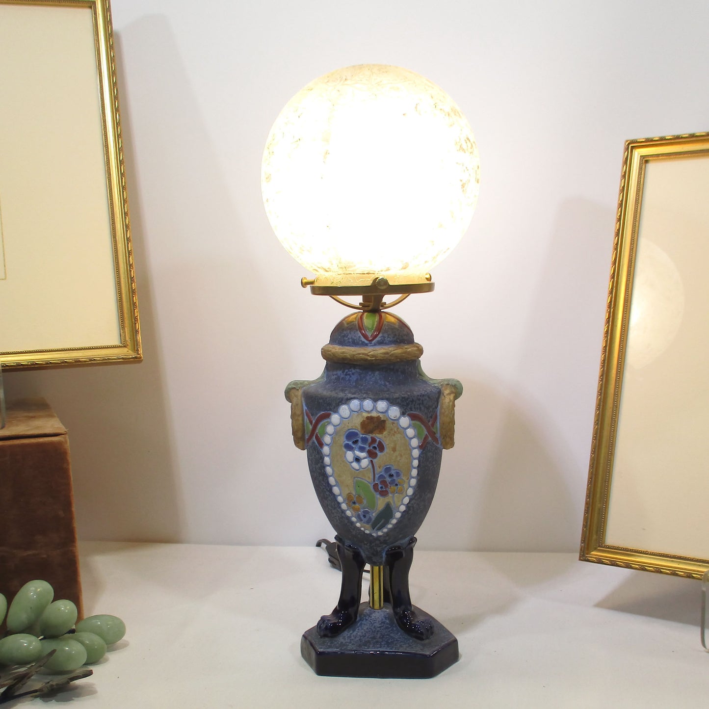 Signed Art Deco Imperial Amphora Teplitz Table Lamp PG 21