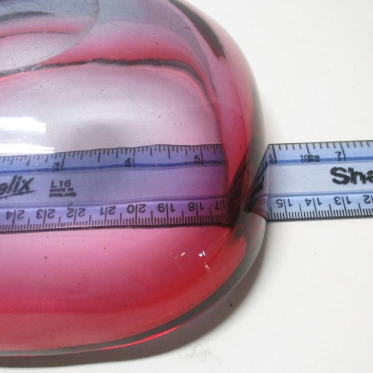 Flavio Poli Seguso Sommerso Geode Bowl Murano