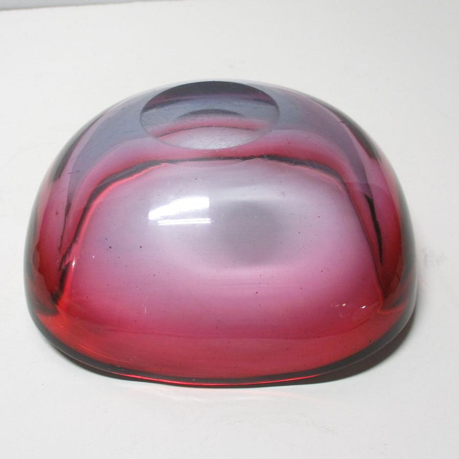 Flavio Poli Seguso Sommerso Geode Bowl Murano