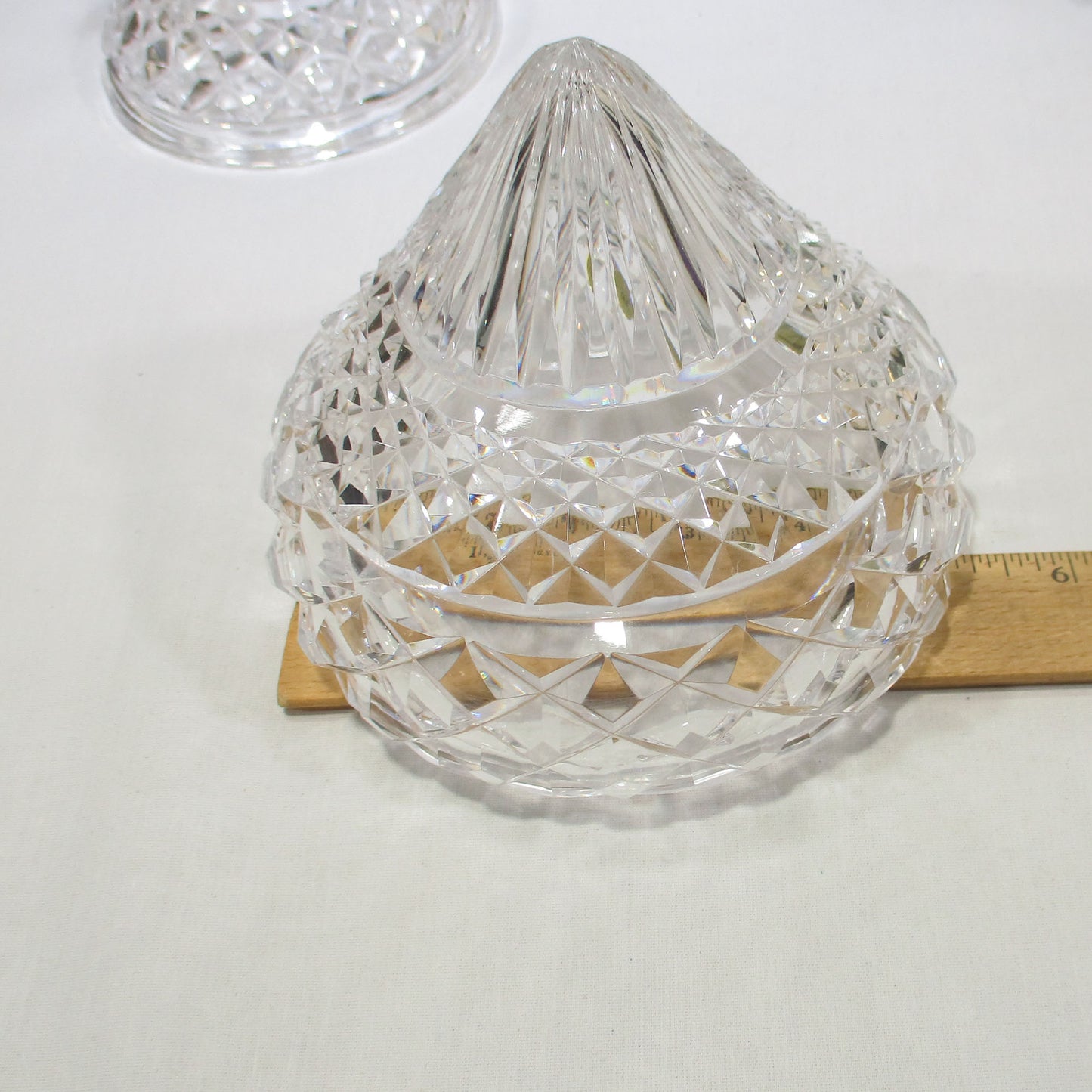 Cut Glass Boudoir Lamp Brilliant Period Style PG 49