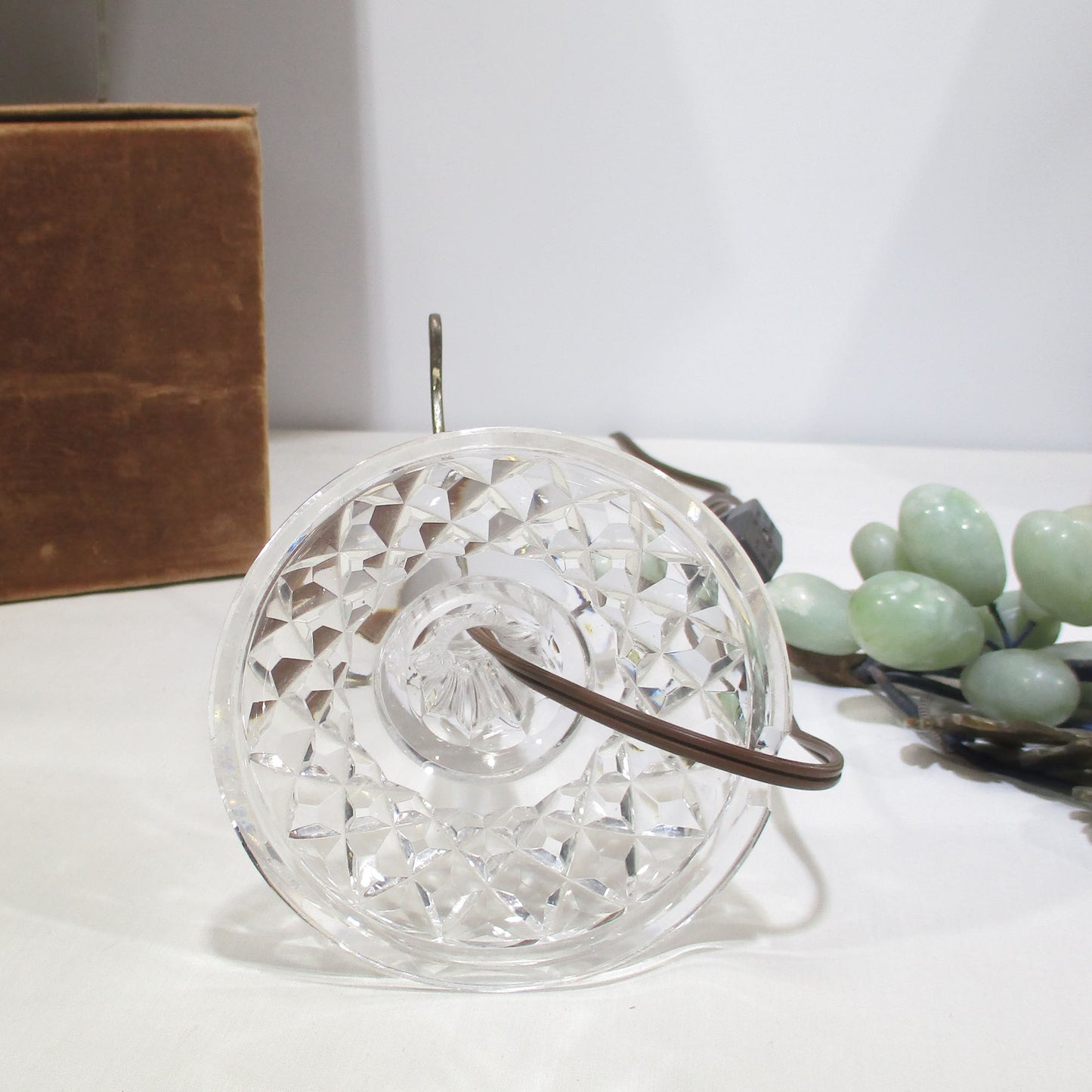 Cut Glass Boudoir Lamp Brilliant Period Style PG 49
