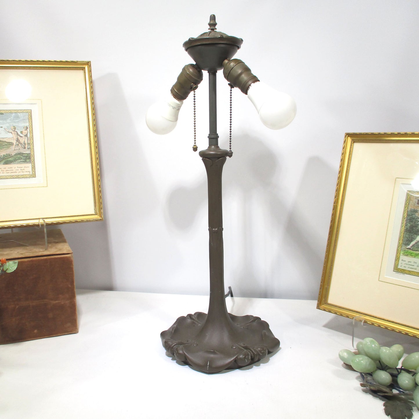 Chicago Mosaic Shade Company Stained Leaded Slag Glass Lamp PG 46