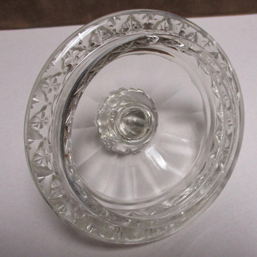 19th Century Anglo-Irish Cut Glass Covered Sweetmeat Dish or Compote