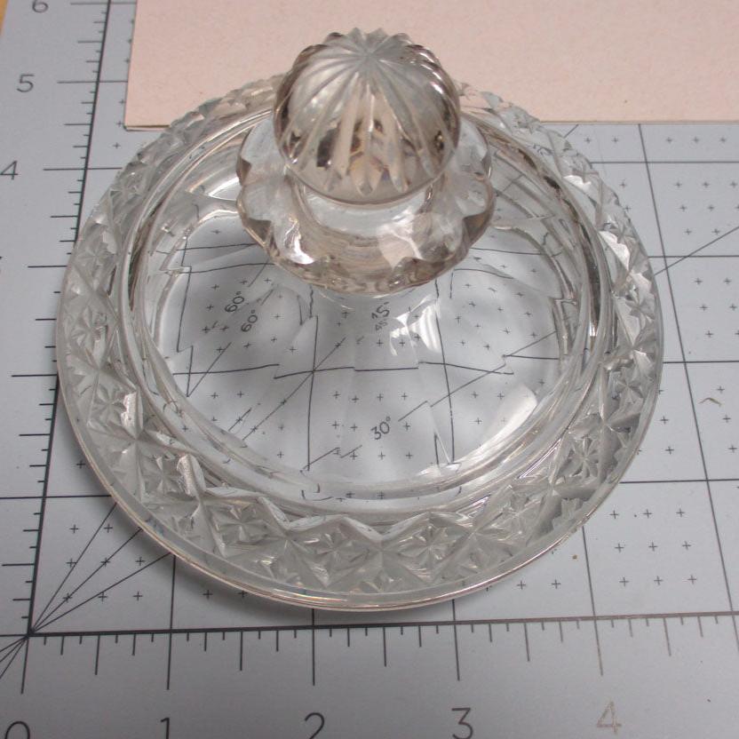 19th Century Anglo-Irish Cut Glass Covered Sweetmeat Dish or Compote