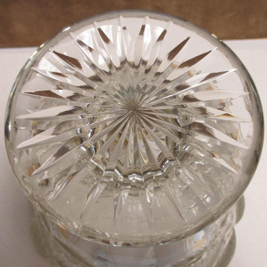 19th Century Anglo-Irish Cut Glass Covered Sweetmeat Dish or Compote