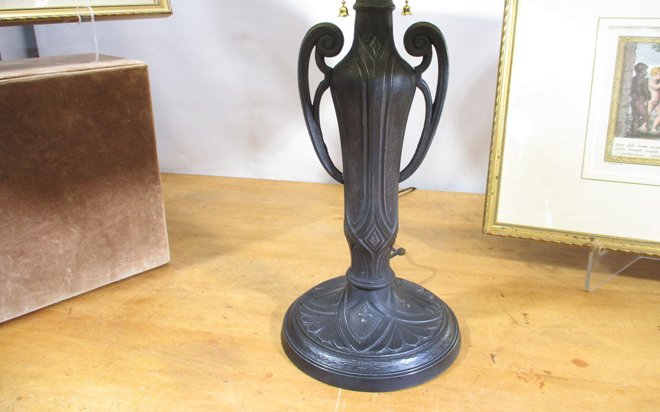 Pittsburgh Bent Panel Slag Glass Lamp - 1920"s PG 44