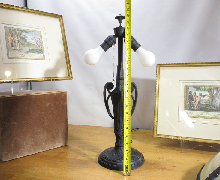 Pittsburgh Bent Panel Slag Glass Lamp - 1920"s PG 44