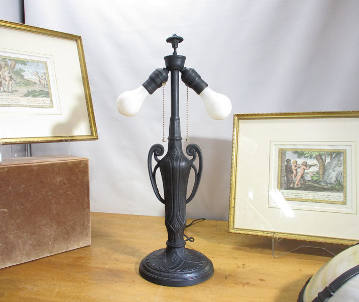 Pittsburgh Bent Panel Slag Glass Lamp - 1920"s PG 44