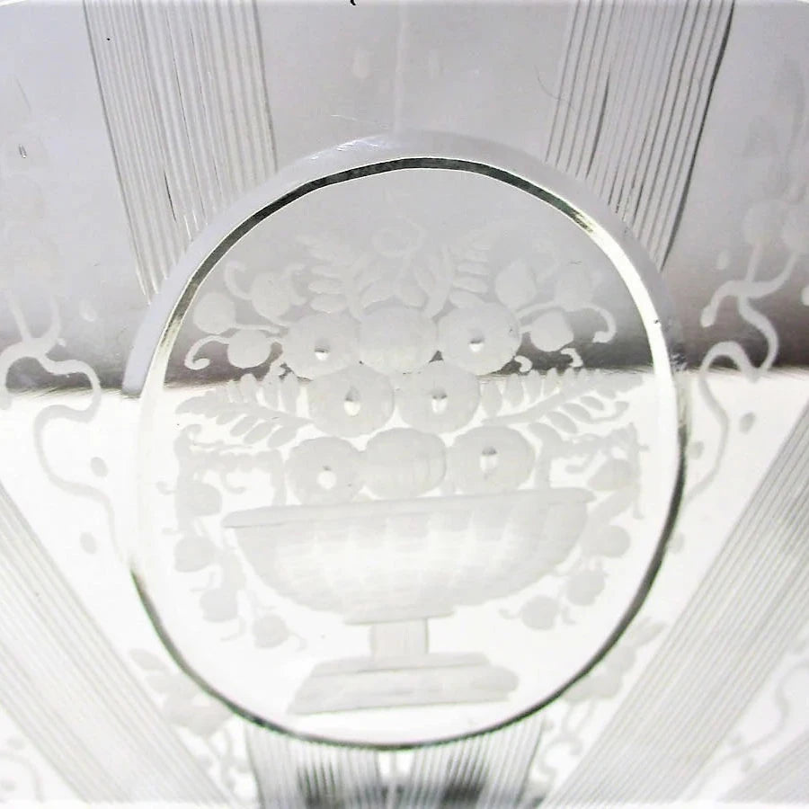 Brilliant Period Signed Hawkes Millicent Pattern Sterling Silver Handle Server Plate 11 Inches