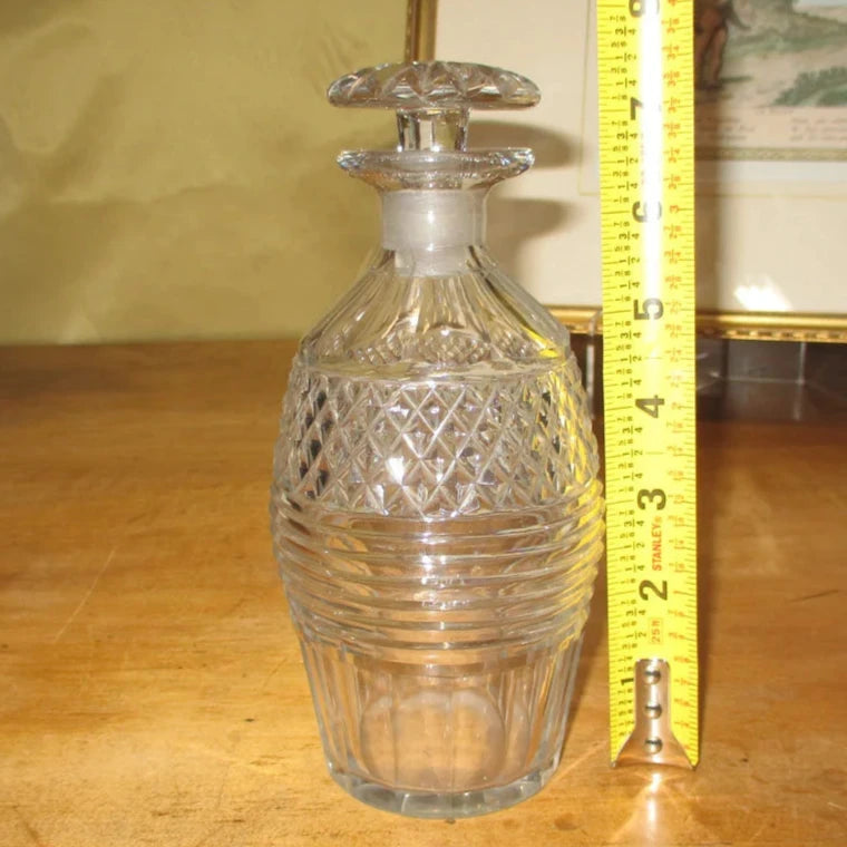 Georgian or Regency Cut Glass Spirit Decanter Cut and Polished Pontil
