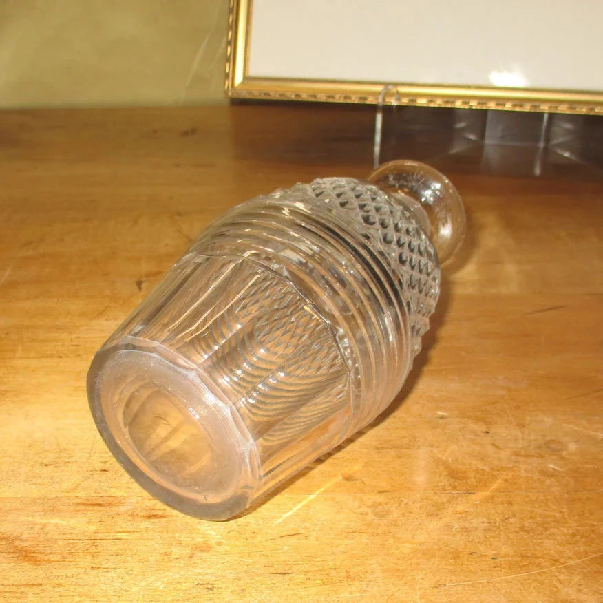 Georgian or Regency Cut Glass Spirit Decanter Cut and Polished Pontil