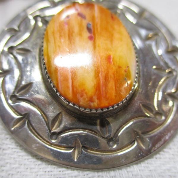 Gr 116 Navajo Wilson Begay Sterling Silver Concho Earrings Large 1 1/2"