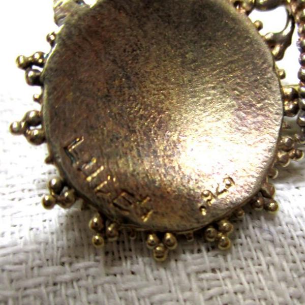 Gr 116 Vintage Vermeil Sterling Silver .925 Cannetille Filagree Drop Earrings Amethyst Ludes