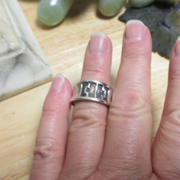 Gr 117 Southwestern Carolyn Pollack Relios Sterling Silver Ring Size 9 1/2