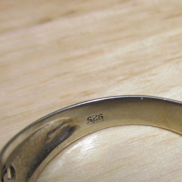 Gr 117 Sterling Silver and Smoky Quartz Reticulated Signet Ring Size 10 1/2