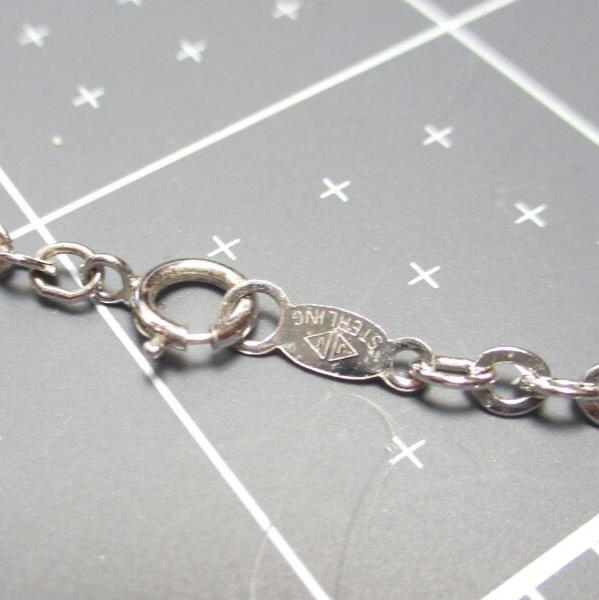 Gr 130 Sterling Silver and Marcasite Signed Judith Jack Station Necklace 18"