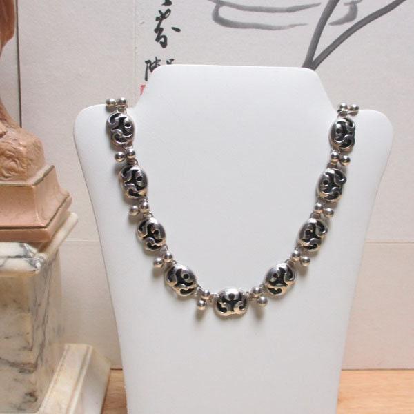 Taxco Ana Nunez De Brilanti Victoria Sterling Silver Necklace Angel Shadowbox