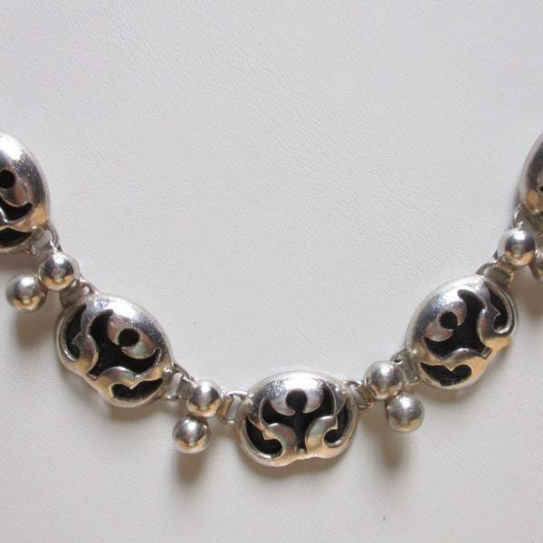 Gr 135 Taxco Ana Nunez De Brilanti Victoria Sterling Silver Necklace Angel Shadowbox