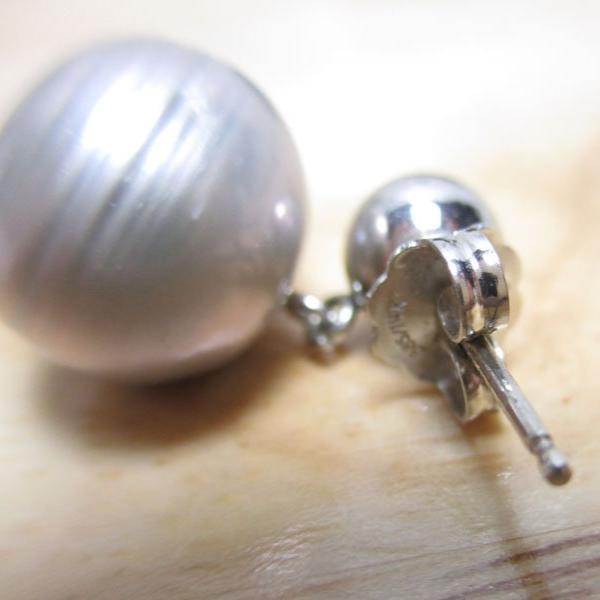 Gr 84 Solid 14K Gold and Pearl Drop Earrings 3/4"