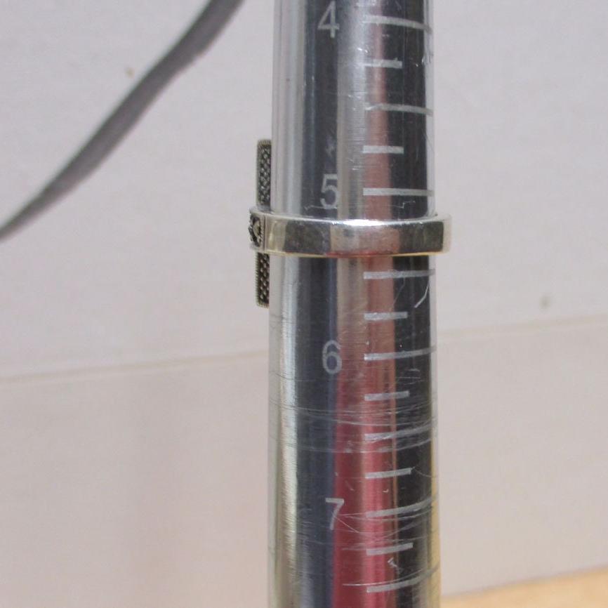 Gr 145 Art Deco Sterling Silver, Marcasite and Lapis Lazuli Ring Size 5 1/4