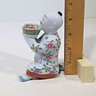 Herend Figurine Medium Chinese Kneeling Mandarin Salt Bearer Very Early Hallmark