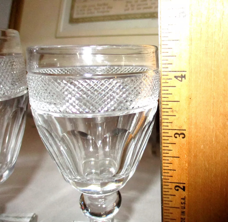 Georgian Anglo Irish Cut Glass 40 Piece Glasses Service for 8
